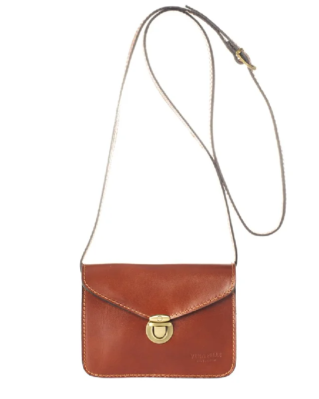 Women's crossbody bags flap-style -Italian Leather Crossbody