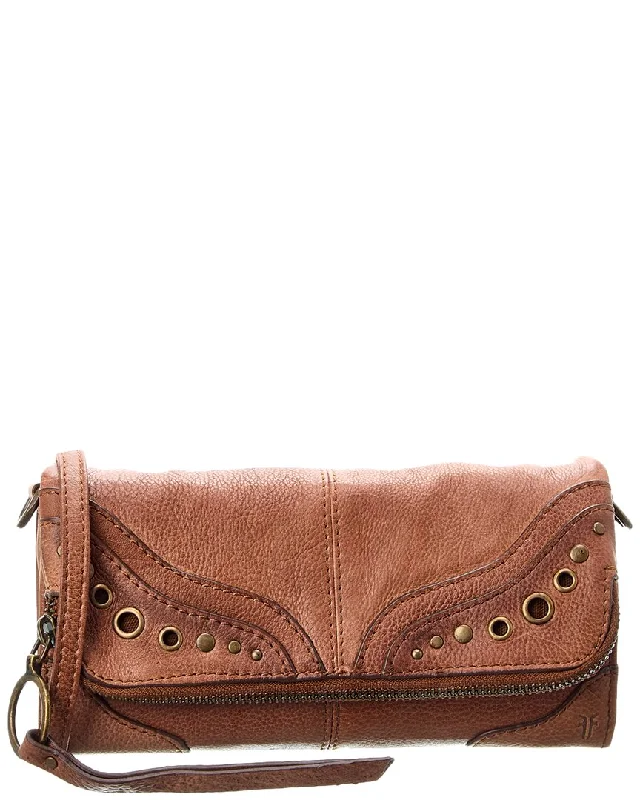 Women's crossbody bags quilted-charm -Frye Zuri Leather Wallet Crossbody