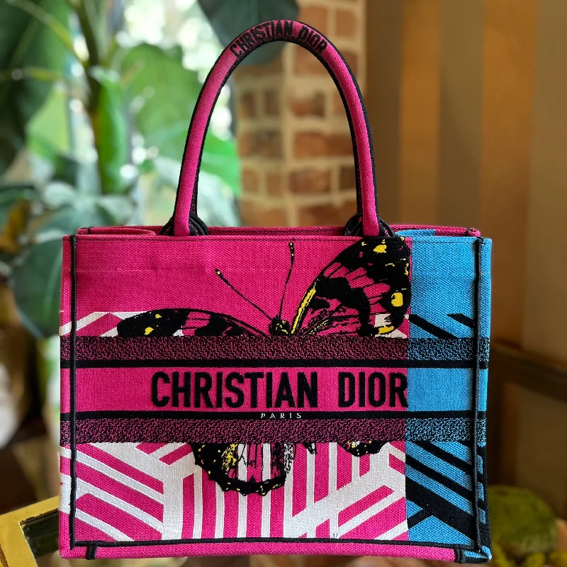 Women's tote bag squad offer -CHRISTIAN DIOR Multicolor Jungle Pop Embroidered Book Tote