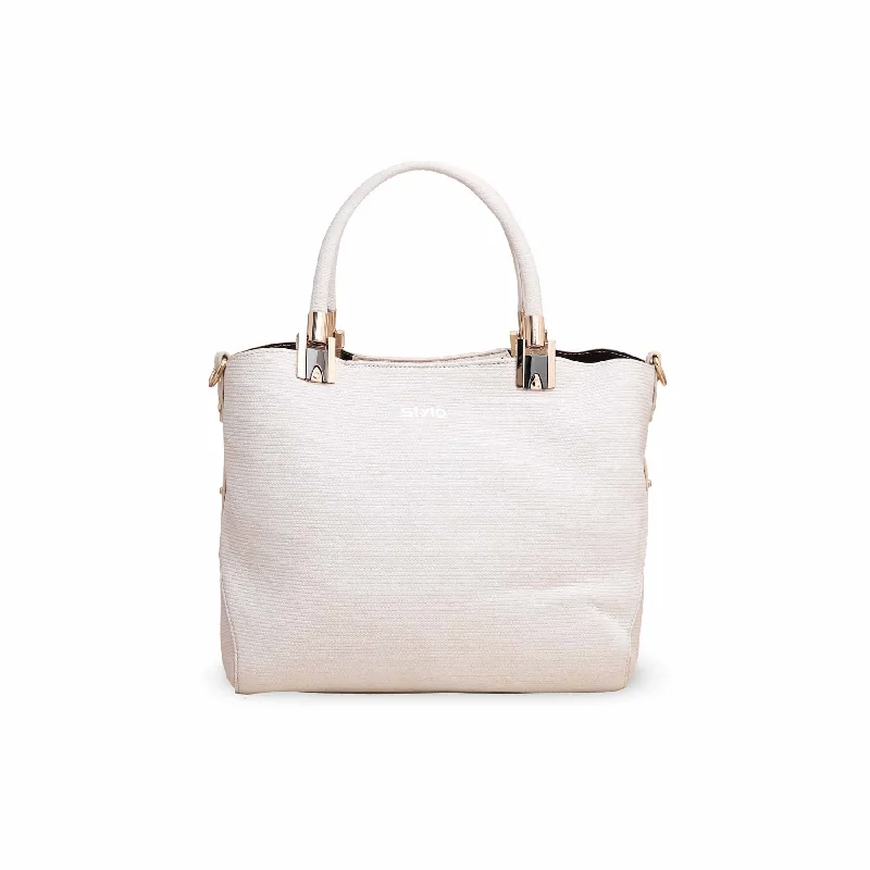 Women's handbags vegan-leather -White Formal Handbag P36135