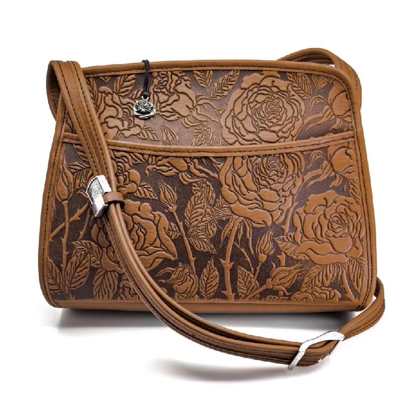 Women's crossbody bags boho -Retro Crossbody, Wild Rose